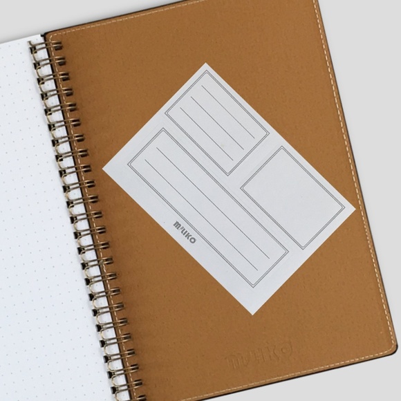 A5 SIZE PU LEATHER SOFTCOVER 2 NOTEBOOKS - Picture 5 of 8